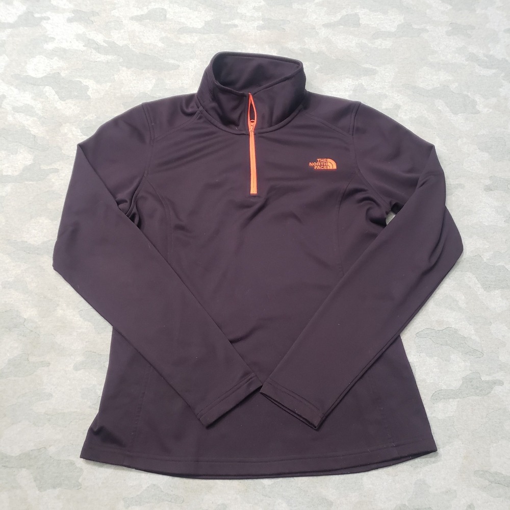 The North Face Jacket Womens Small Purple 1/4 Zip Fleece Activewear Pullover